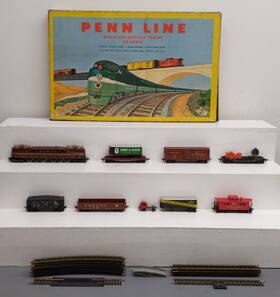 5702 Penn Line Ho Scale Pennsylvania Rr Gg-1 Electric Freight Train Set/box