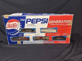 Pepsi 7-11080 O-27 Gauge Electric Train Starter Set 5pc With Diesel Loco