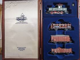 58103 Piko Ho Train Set Br E63 Aeg With 3 Freight Cars Anniversary 1999