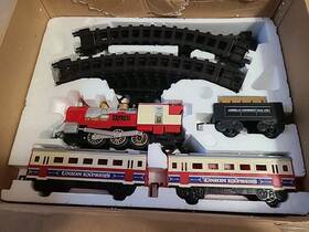 Qvc 708876211871 Vintage Union Express Train Sets With 8 Shape Tracks Tested Works 35 Pcs Box