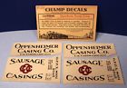 R-28 Champion Factory New Oppenheimer Sausage Casings Set Scale Champ Decals
