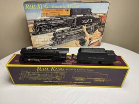 Rail King By Mth Electric Trains Mt-1101 New York Central Mohawk O-27 Starter Set With Smoke And Whistle