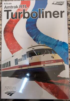 525503 Rapido N Scale Amtrak Six 6 Car Set Phase 3 Late Rtl Turboliner - Dcc/sound