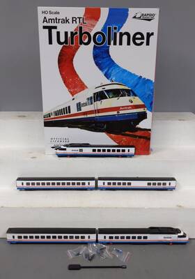 25004 Rapido Trains Ho Amtrak Rtl Turboliner Set Ex/box