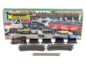 3052 Roco Minitrains Hon30 0-4-0 Steam Locomotive Set Ex/box