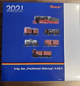 Roco 61481 Ho K.p.e.v 6-piece Steam Locomotive And Freight Cars