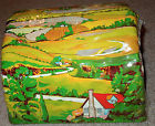 Scene Vintage Litho 2-piece Farm Marx House Train Tunnel Tin -scale