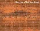 Scenery Sheets 5 Aged Brick O Scale Landscaping Structures Backgrounds 784672362634