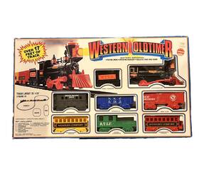 60151 Scientific Toys Ltd Vtg Western Oldtimer Battery Train Set Complete Original Box Ft90