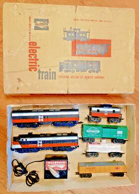 9620 Sears Marx Allstate No. Inch Electric Train Set In Original Box Made By