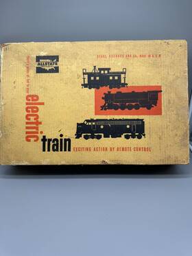 9617 Sears Roebuck & Company Vintage And Co. Allstate Electric Train Set In Box Untested