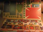 9613a Set - Village Cardboard Hard Marx Unused Version Train Find 9613a.