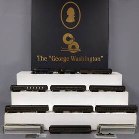 01220 Spectrum Bachmann Ho Scale C&o George Washington Steam Passenger Train Set
