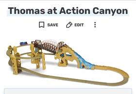 Thomas & Friends R8681 And Trackmaster Motorized At Action Canyon Set No Box