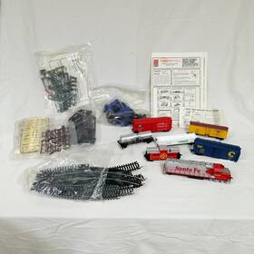 7623qa Thundering Rails Vintage 1980 Life Like #8766 Train Set Santa Fe