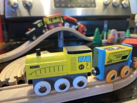 X0035mx9ez Tiny Land Train Set 45pcs Wooden Wood Toy Railway Rl0402221 Very Nice
