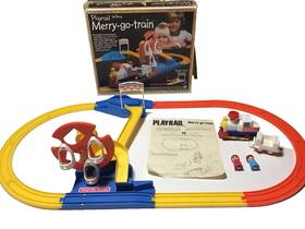 F8378 Tomy Vintage Play Rail Merry-go-train 1011 With Box - Works Very Aweosme