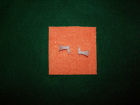 465-5 Two Molded Opaque Horn Set Lionel White