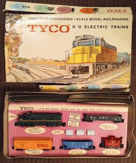 T6502a Tyco 1698 Vtg Ho Prr Freight Hustler Set W Damaged Box Late 60s Clean F9a