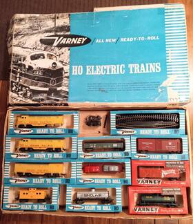 37ab Varney Ho Set Union Pacific Freight W Box Ca 1960 Aba 7 Cars Untested