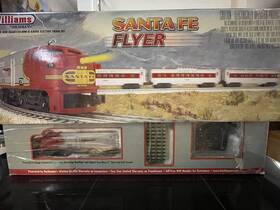 Williams 022899003214 Bachmann Santa Fe Flyer O Gauge Electric Train Set Works - As Is Used