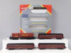Gpm1007 Williams O Gauge Lehigh Valley Diesel Passenger Train Set Ex/box