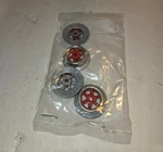 Lionel #260E-14 Prewar Pilot/trailing Truck Wheels, Red-spoked. Fixed Price $27.50.