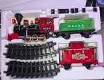 Lionel Gold Rush Battery Operated "g" Gauge Three Piece Train Set #62048. Fixed Price $44.99.