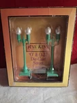 Rail King 30-1080 Pea Green Street Lamp Set Number 580-2 Nos. Fixed Price $35.00.