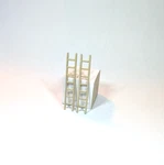 Arttista #1439-B Two (2) Wooden Ladders Scale Details Model Trains New. Fixed Price $8.95.