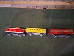 Marx Monon Train Cars. Fixed Price $48.00.