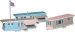 Bachmann Trailer Park W/accys Kit - Scale Model Railroad Building #45612. Fixed Price $34.33.