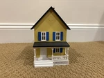 Mth Rail King Scale Row House Yellow W/blue Shutters 30-9514. Fixed Price $36.99.