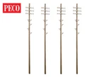 Peco LK-747 6 X Telegraph Poles Un-painted Plastic Kit Gauge Dsa Post. Fixed Price $18.97.