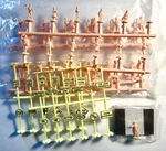 Bachmann Ho Scale Train People And Signs New. Fixed Price $5.00.