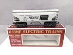 K-line #K-90008 Penn Central Flexi-flo Hopper Original Box C-10. Fixed Price $16.99.
