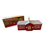 Plasticville O-O27 #1608-100 School Lt. Gray Roof Vg. Fixed Price $23.70.