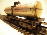 Marx Gauge Niacet Chemicals Corp Tank Car Niax 256 8 Wheel Silver Black. Fixed Price $8.00.