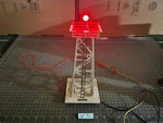Lionel Train 394 Silver Aluminum Beacon Tower - Red Light Works!. Fixed Price $17.95.