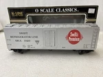 K-line #K762-8011 Swifts Scale Wood Reefer Ln W/ob See Ad. Fixed Price $29.00.