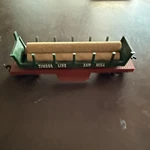 Ho Timber Line Saw Mill Flat Dump Car With Logs*. Fixed Price $12.00.