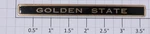 Lionel 101-1 Golden State Black And Name Plate. Fixed Price $5.00.