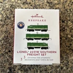 Hallmark 2231W Southern Freight Lionel Train 3PC Set Miniature Ornament 2019. Fixed Price $20.00.