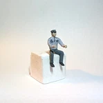 Arttista #1146 - Policeman Ride Motorcycle Scale Figure Model Trains. Fixed Price $10.50.