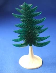 O/s Plasticville #CT-6 -translucent Evergreen Tree- Htf (broken). Fixed Price $55.00.