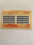 Champ Decals Gauge No X-100: Stencil Style Bugboard Numbers. Fixed Price $12.00.
