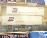 K-line Die Cast Csx Double Husky Stack Dttx Car Burlington Northern Containers. Fixed Price $99.95.