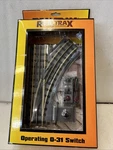Mth Rail King Realtrax Operating O31 Right Hand Switch #40-1004. Preowned See Ad. Fixed Price $29.00.