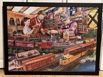 Framed Lionel Trains Puzzle. Fixed Price $98.00.