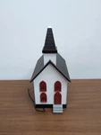 Rail King By Mth Country Church White W/red Windows O-scale. Fixed Price $14.99.